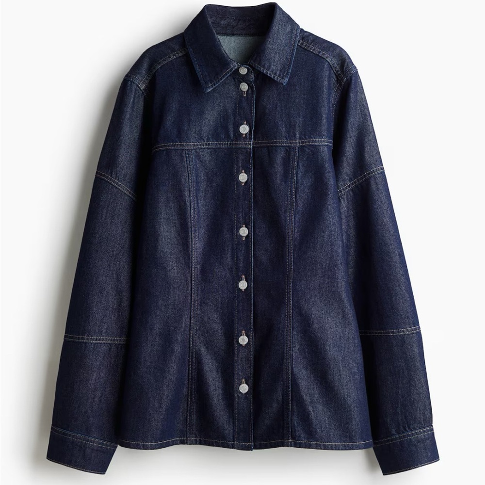 H&M Dark Blue Denim Shirt